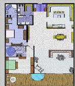 Residential Ocean Liner, Sample Floor Plans Footprint, One Bedroom, Two Bedroom, and Three Bedroom Homes are Available.