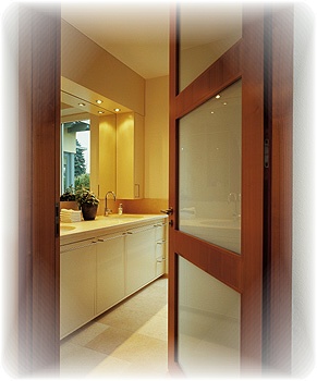 Exclusive Designer Doors for your Bathroom, Unique interior design products with a distinctive look, Exclusive to Residential Ocean Liner Homes.