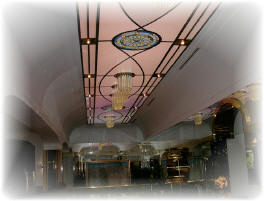 Designer ceiling from interior designer Roberto Belli.