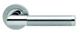 Rio Polished Chrome and Stainless Steel Door Handle Hardware.