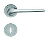 Denver, Chrome matte finish door handle, available for the designer doors in our luxury homes.