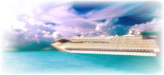 Ocean cruise liner resort.
