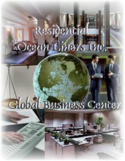 Residential Ocean Liners Inc., Global Business Center, Business Services while living onboard, taking a cruise, or on vacation, anywhere in the world.