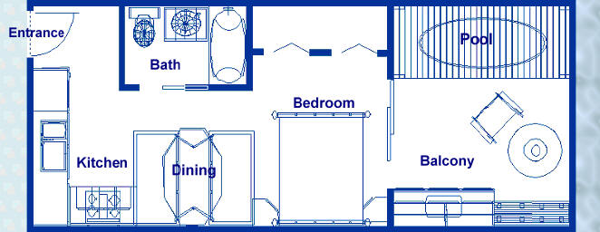 Ocean liner cruise suite, one bedroom cruise suite with an oceanfront balcony, cruise, cruise business, ocean liner travel.